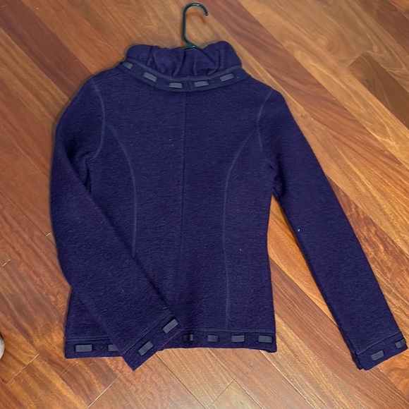 NWT Cache&Cache women’s wool blend jacket - made in Italy - purple 2 - Picture 3 of 7